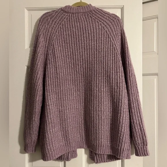 Talulah Lavender Chunky Knit Cardigan - Picture 5 of 5